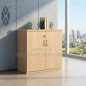 Office Cabinet; 2-Door Credenza Filling Wooden Office Cabinet