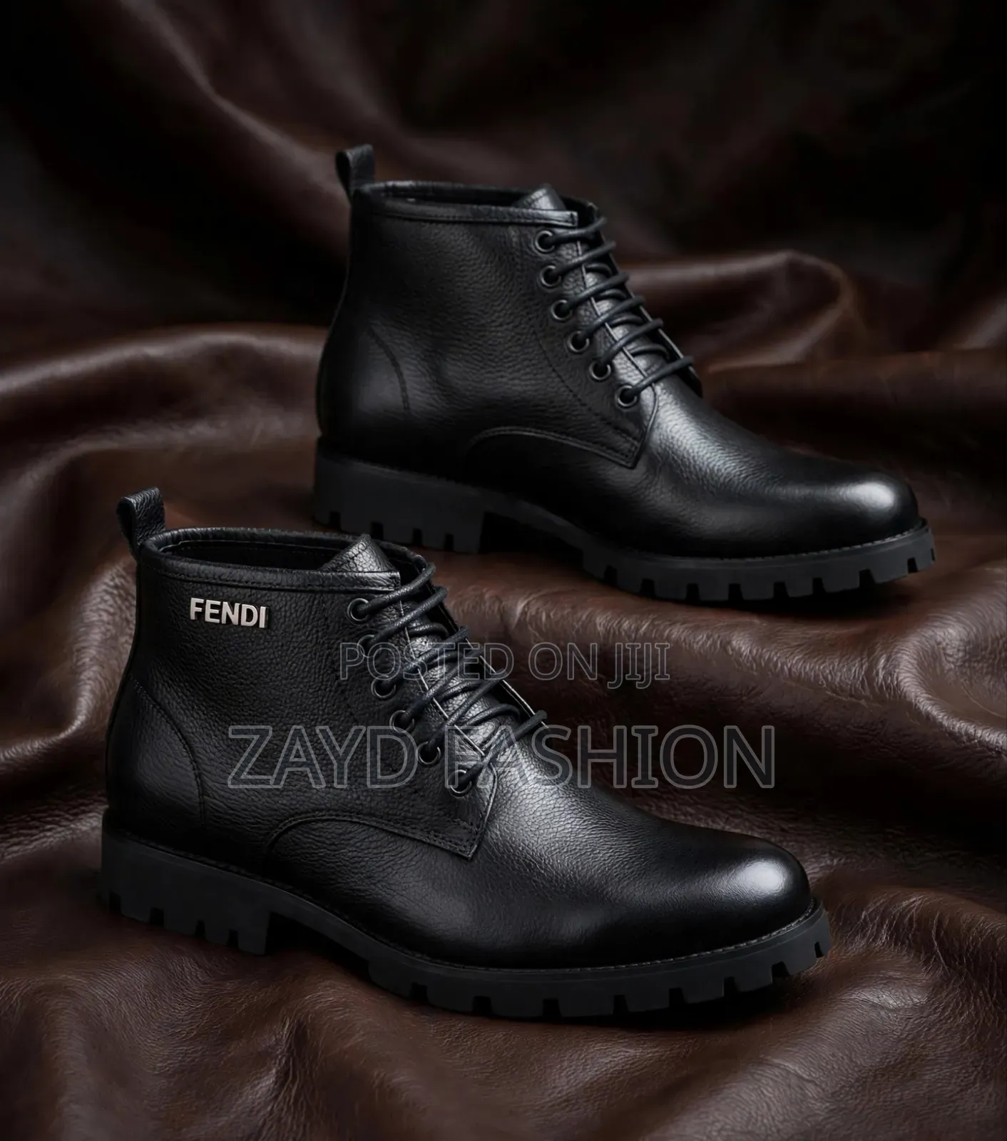 Fendi Black Leather Boots