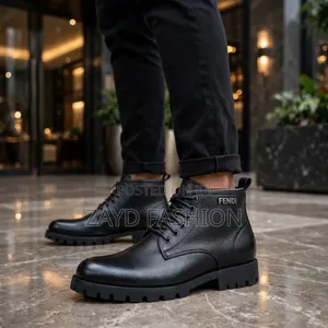 Fendi Black Leather Boots