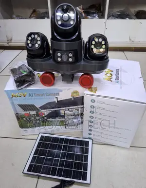 AOV Triple Lens 4G Solar Security Camera Outdoor CCTV With Three PTZ