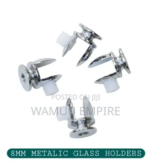 8mm Metallic Glass Shelf Holders