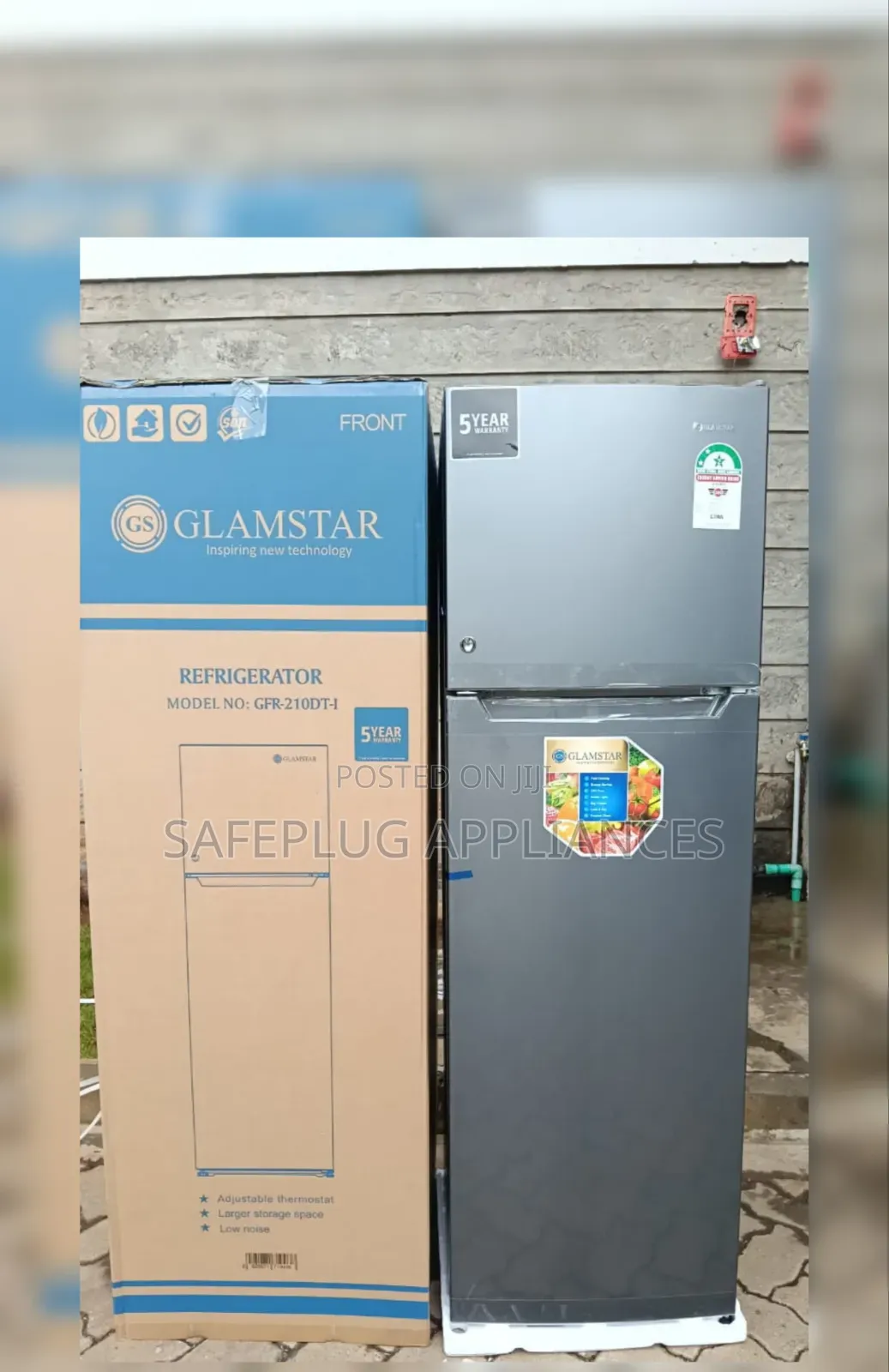 Glamstar 168 Litres Two Door Refrigerator for Home