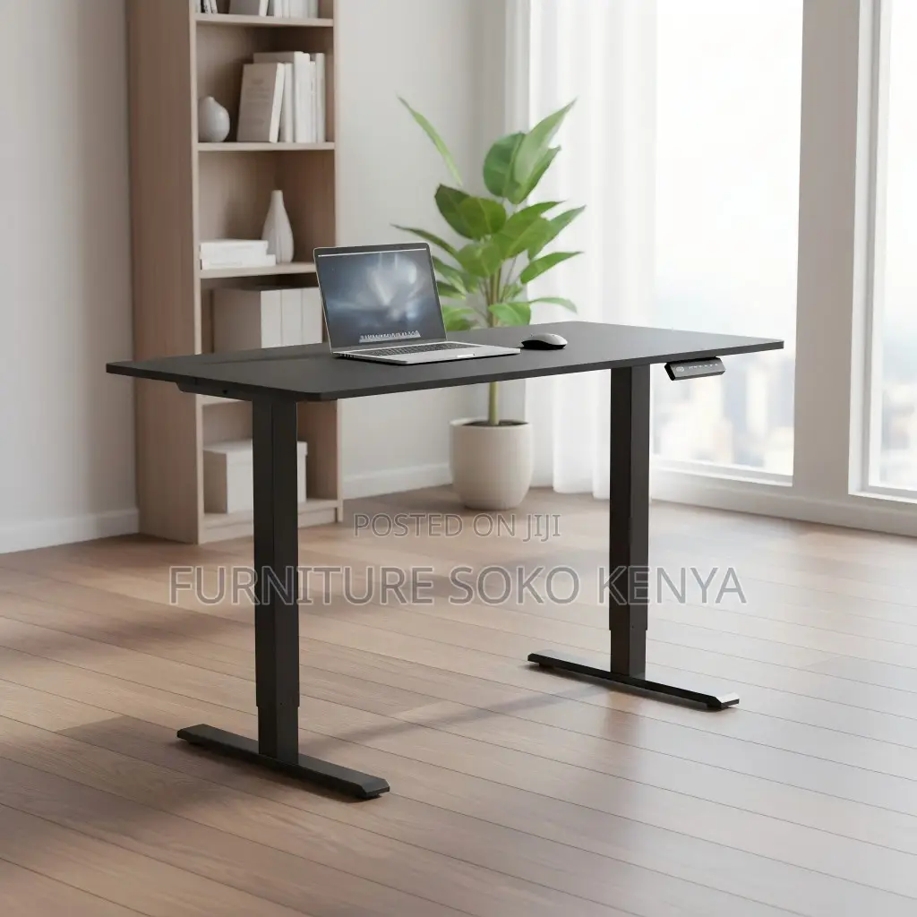 Desk : Motorized Electric Height-Adjustable Sit-Stand Office Desk