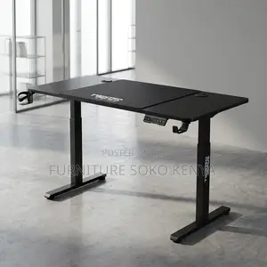 Desk : Motorized Electric Height-Adjustable Sit-Stand Office Desk