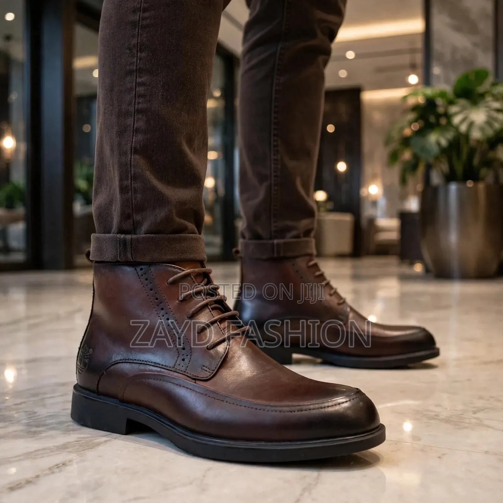 Timberland Coffee Leather Boots