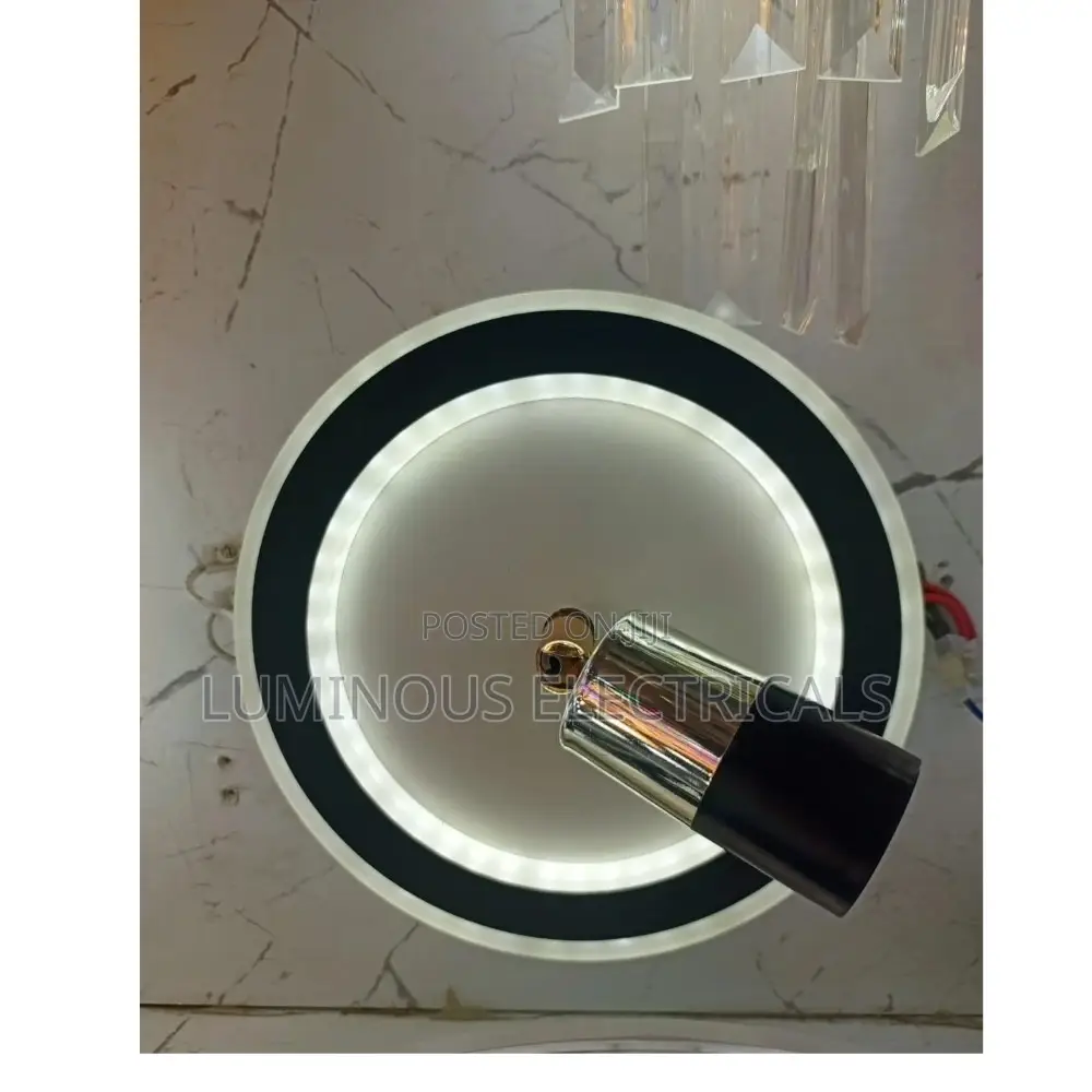 Modern Tricolor LED Corridor Ceiling Light With Rotatable Spotlight