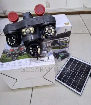 AOV Triple Lens 4G Solar Three PTZ CCTV Camera With Remote Viewing