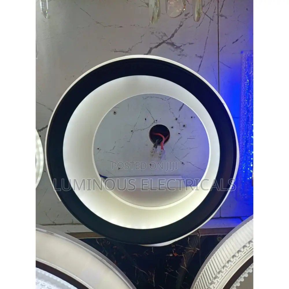 Modern Tricolor LED Corridor Ceiling Light Nordic Round Halo Design