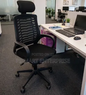 Comfortable Computer Desk Chair With Adjustable Headrest