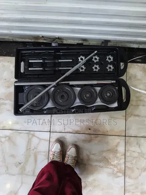 50kg Cast Iron Barbell and Dumbell Set