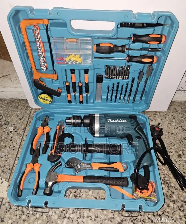 Makita Electric Drill & Multi-Tool Kit 800w Home & Workshop Drill Set