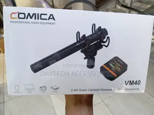 COMICA VM40 Super Cardioid Wireless Shotgun Microphone - Black