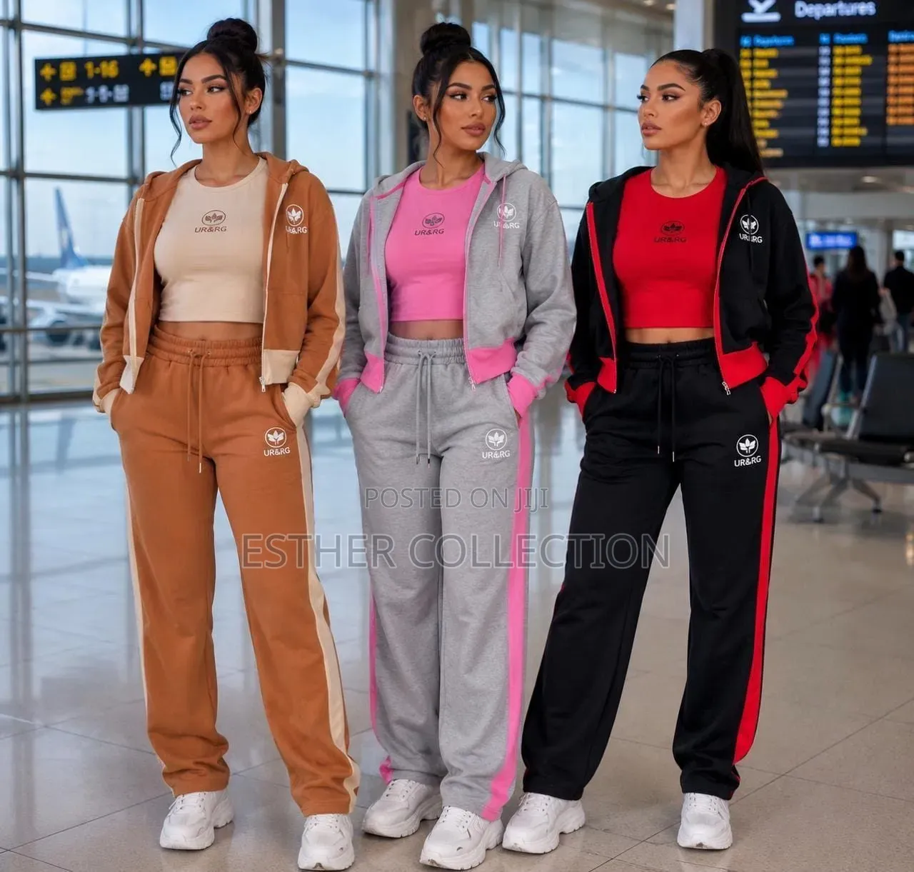 Three Piece Athleisure Tracksuit Set