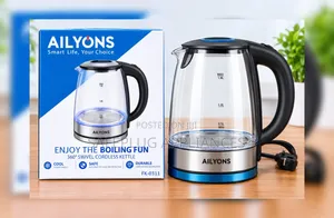 Ailyons FK-0311 Cordless Glass Kettle – 1.8L Capacity