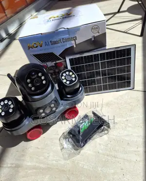 AOV V380 Four-Lens Solar CCTV Camera With Full-Colour Phone App Suppor