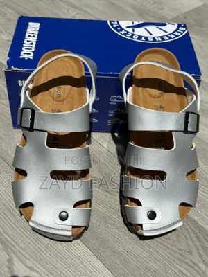Silver Closed Jesus Sandals