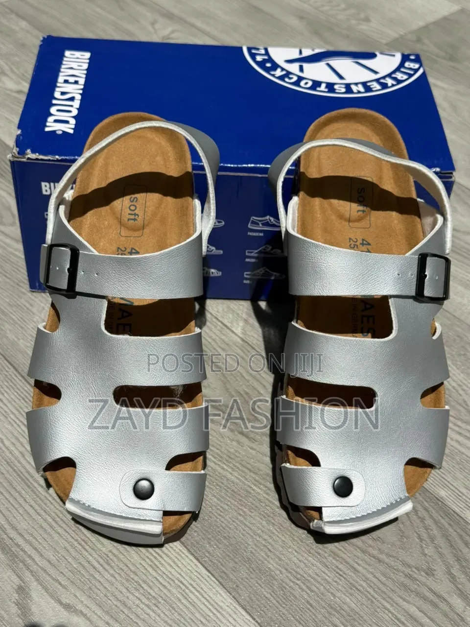 Silver Closed Jesus Sandals