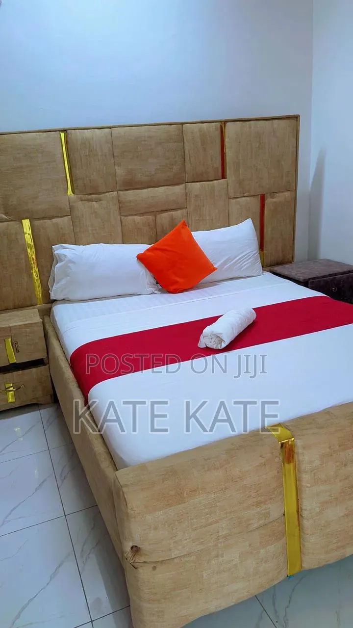 5 by 6 Bed, Moko Mattress and Stools