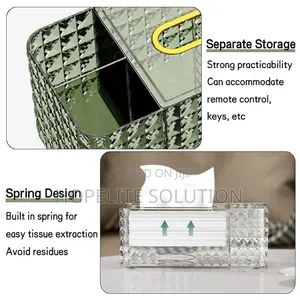 Spring Fitted Acrylic 3 Slot Serviett Holder Now Available in Green