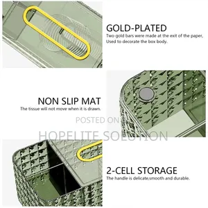 Spring Fitted Acrylic 3 Slot Serviett Holder Now Available in Green