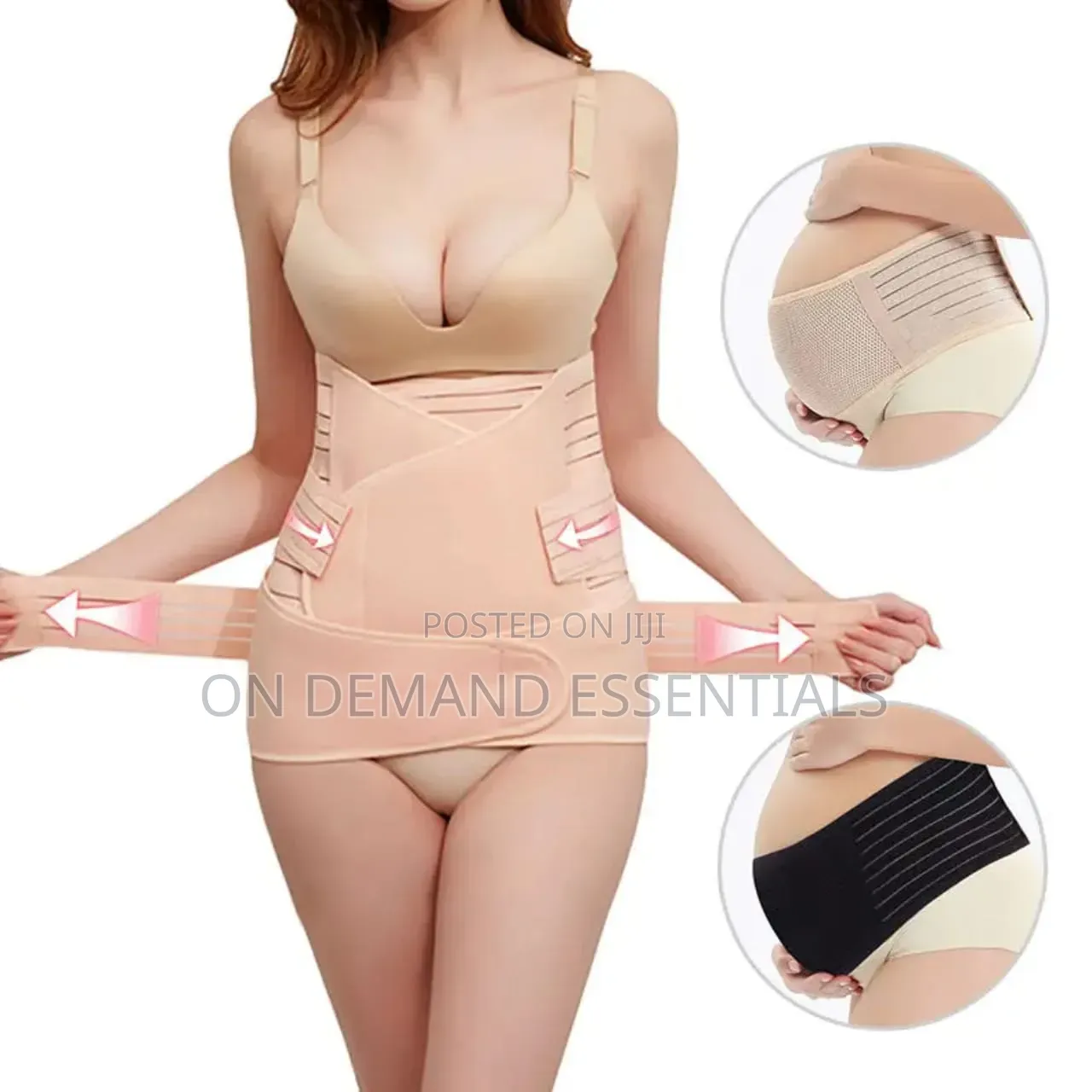 3-in-1 Postpartum Support Belt – Black