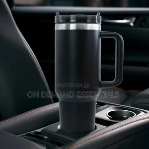 Insulated Travel Mug With Handle & Lid