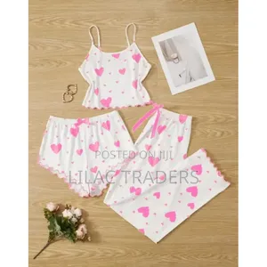 Comfortable Women's 3-Piece Nightwear Set Bre