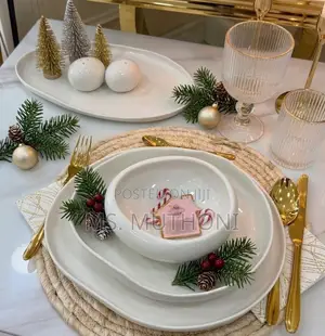 Large Set (27 PCS Dinner Set )Modern European Double Glaze Porcelain