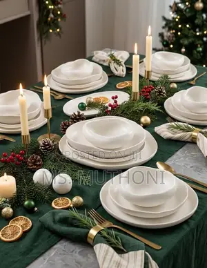 Large Set (27 PCS Dinner Set )Modern European Double Glaze Porcelain