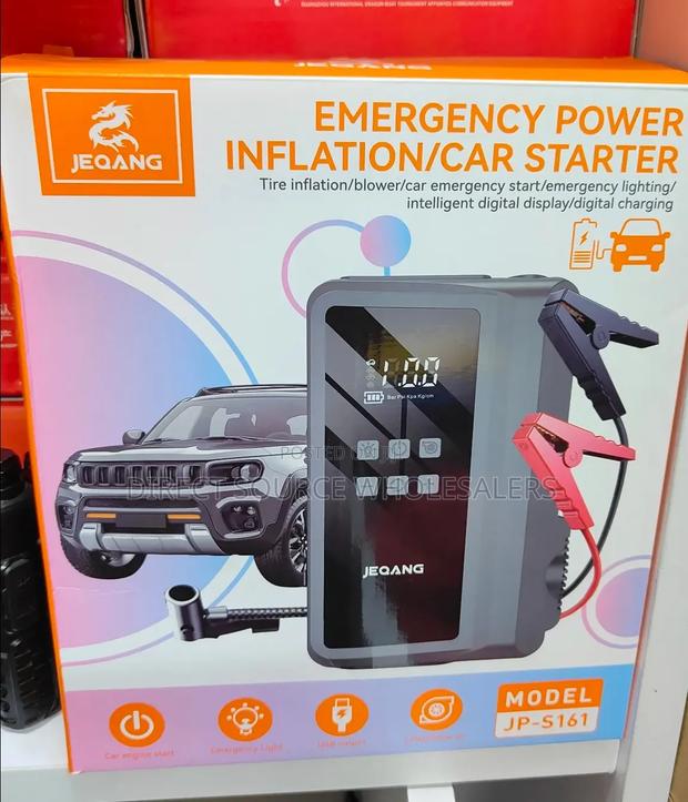 Car Jumpstarter With a Digital Display Jeqang Jumpstarter