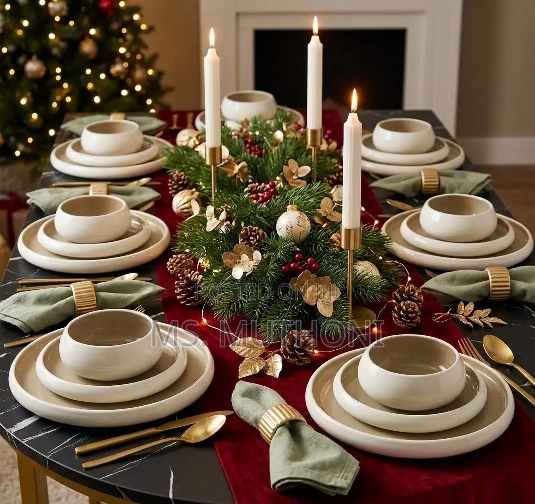24 PCS Stylish Two Tone Dinner Set