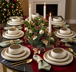 24 PCS Stylish Two Tone Dinner Set