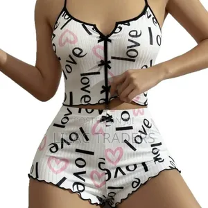 Classy Ladies Bowtie Pajama Set – Size L to 2Xl Bre