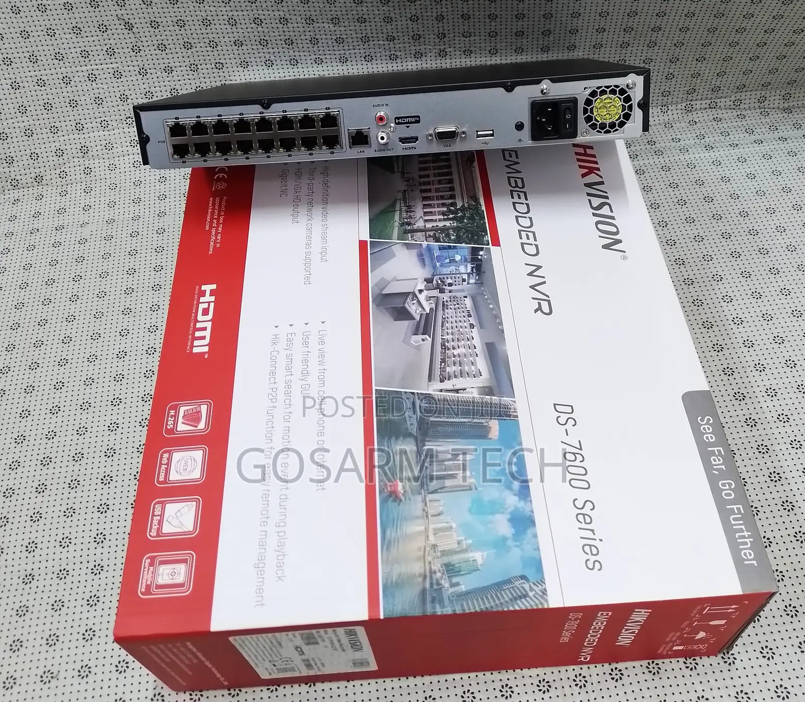 Hikvision 16-Channel Network Video Recorder With Integrated PoE Switch