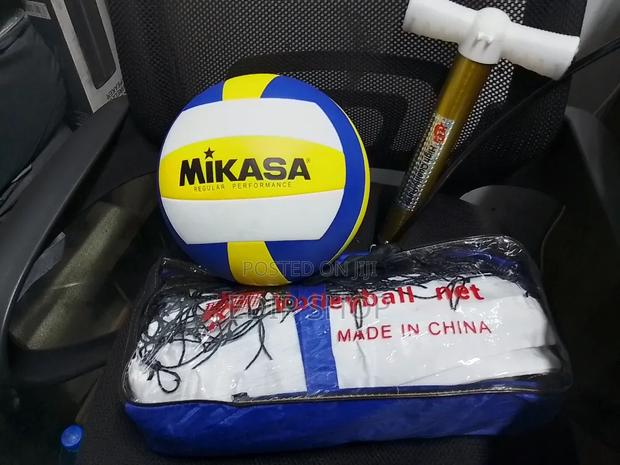 MV210 Volleyball + Volleyball Net + Hand Pump