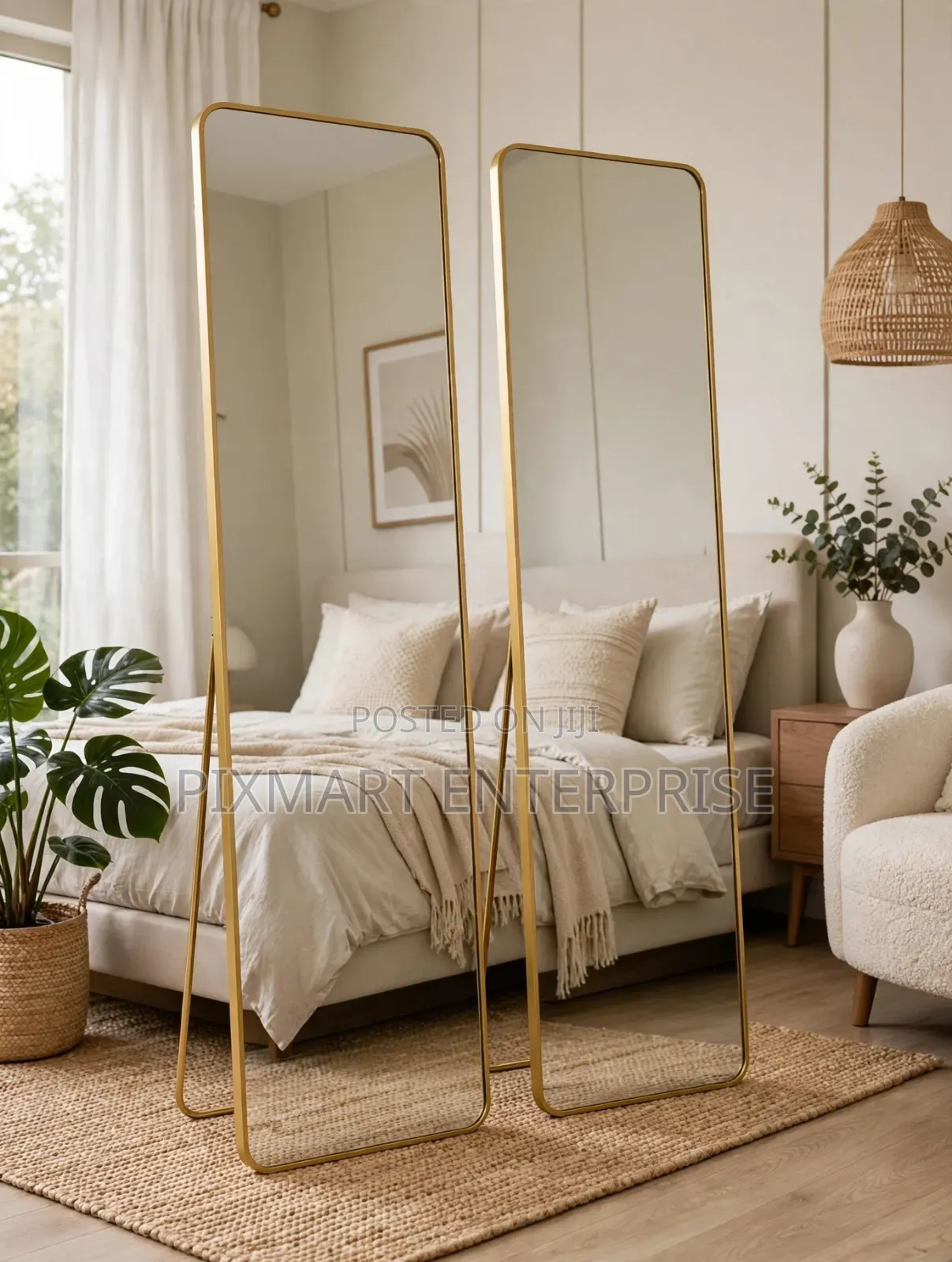 Modern Full Length Wall Mirror for Bedroom and Home Decor