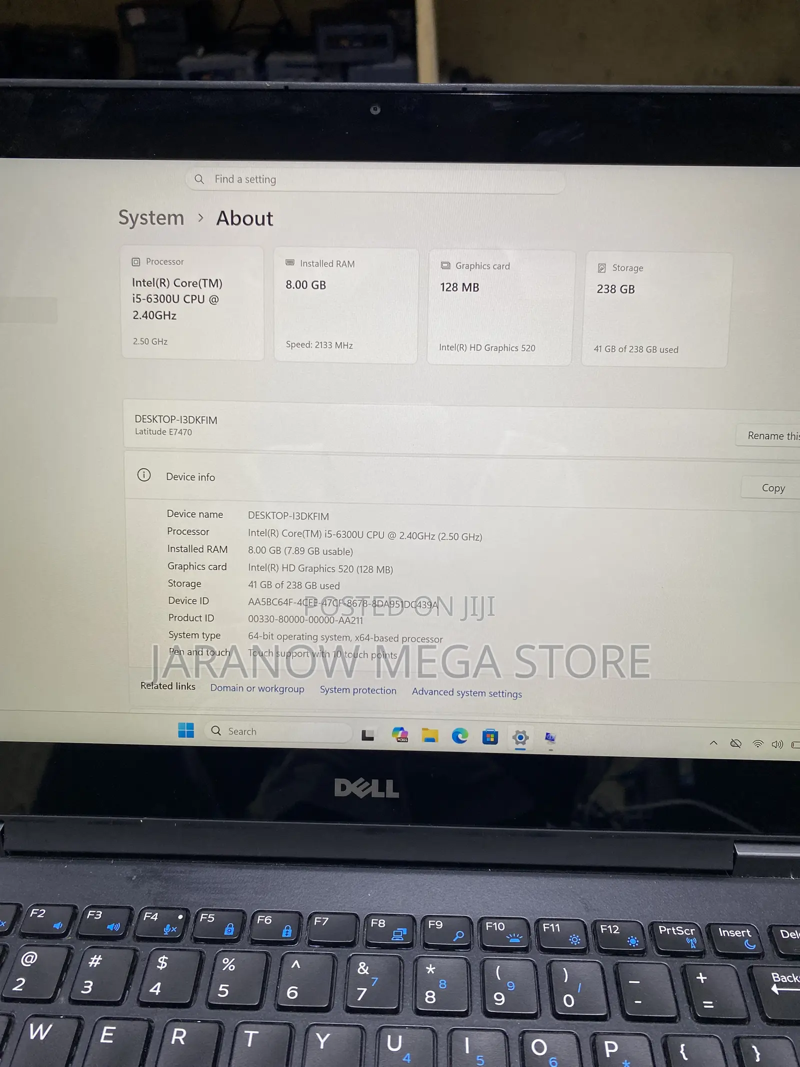 Laptop Dell Latitude E7470 8GB Intel Core i5 SSD 256GB