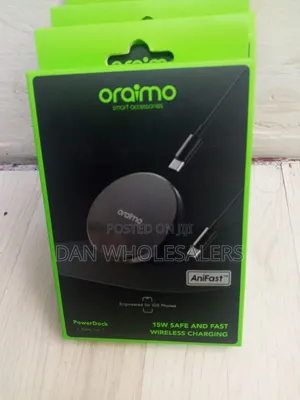 Oraimo Wireless Charging Pad 15W Safe Fast Charging for iOS Phones