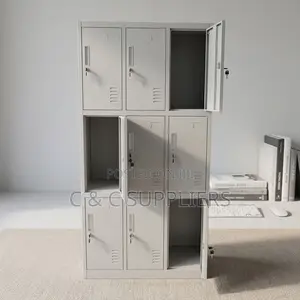 9 Doors Metallic Changing Room Cabinet