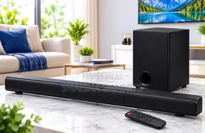 ElectroMate SB02 Soundbar Speaker System With a Wired Subwoofer