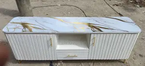 6ft Marble TV Stand