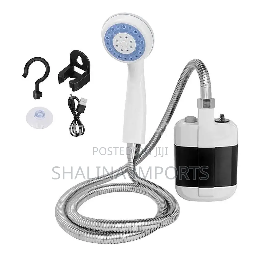 Rechargeable Portable Outdoor Shower- Battery Powered Pump
