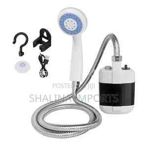 Rechargeable Portable Outdoor Shower- Battery Powered Pump