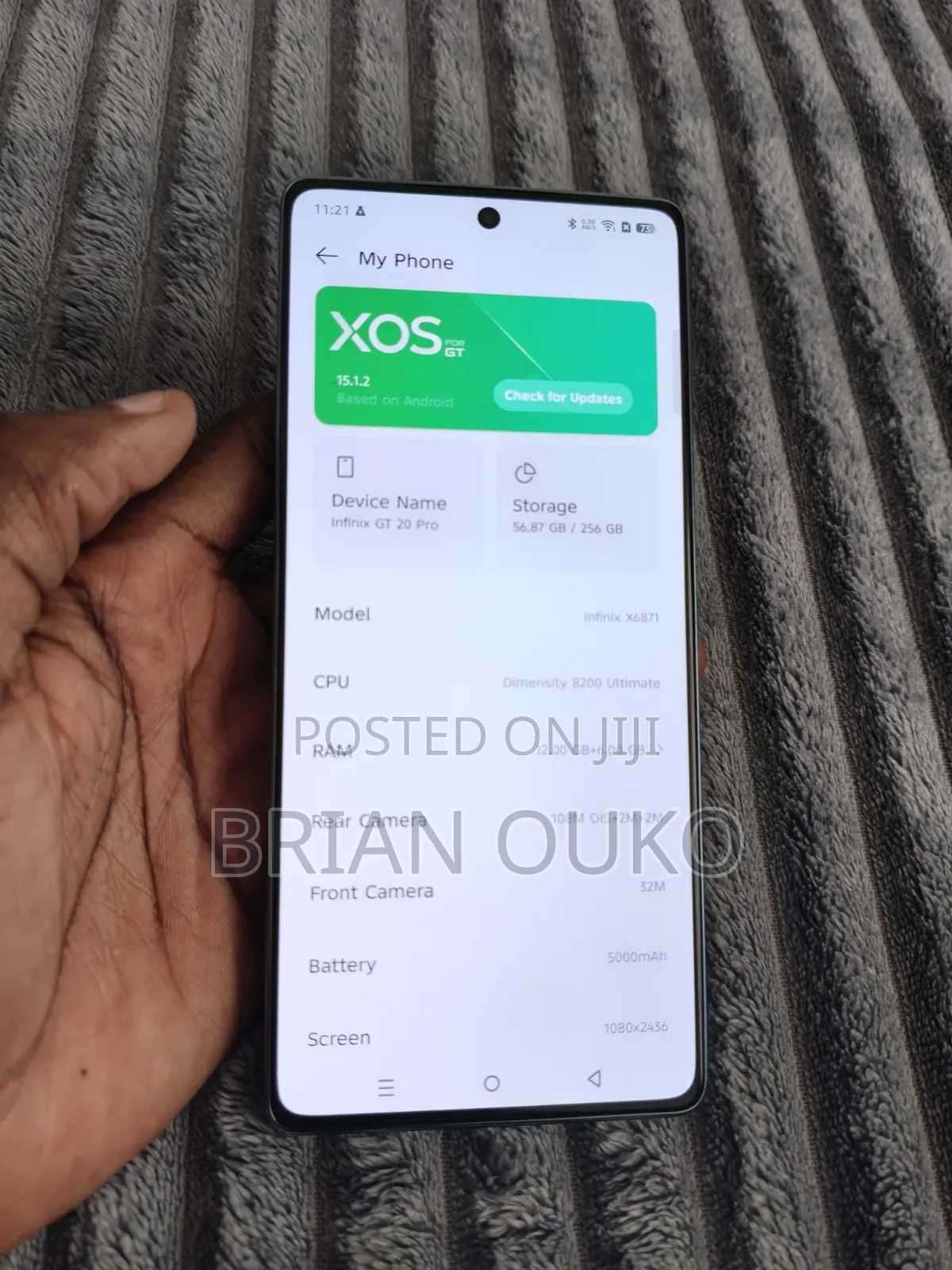 Infinix GT 20 Pro 12 GB Silver