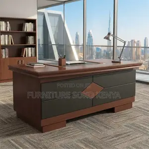 Office Desks; Mahogany | 1200mm | Executive Drawered Home Office Desk