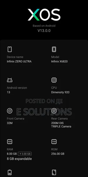 Infinix Zero Ultra 256 GB White