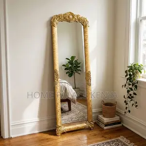 Bedroom Mirror; Gold Frame Bedroom Dressing Mirror