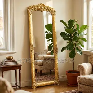 Bedroom Mirror; Gold Frame Bedroom Dressing Mirror
