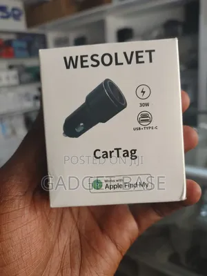 Wesolvet CarTag 30W – Apple Find My Car Tracker & Fast Car Charger