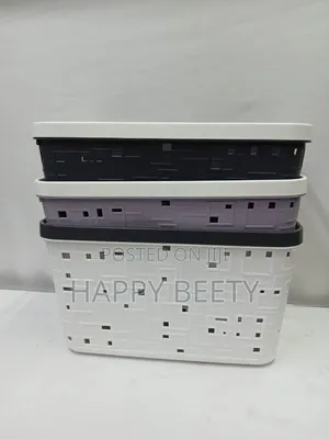 Large Binded Storage Basket